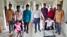 চারটি হুইল চেয়ার বদলে দিল চার শিক্ষার্থীর শিক্ষাজীবনের গল্প