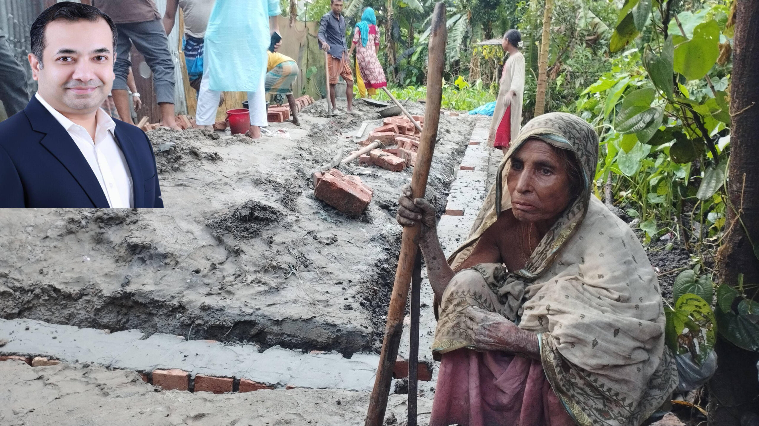 ভিক্ষুক ফিরোজার পাশে তথ্য প্রতিমন্ত্রী, পেলেন নতুন আশ্রয়